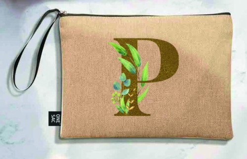 Letter p tote bag - wedding gifts